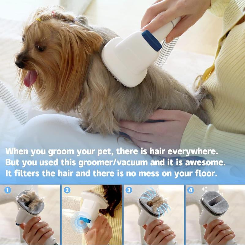 LMVVC Pet Grooming Kit with Vacuum for Dogs and Cats Groomer Tools Poodle Puppy Cleaning