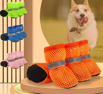 Petsafe Universal Dog Shoes Summer Anti-Slip Breathablewear-Resistant Soft Sole Puppy Foot Protector for Dailywalks